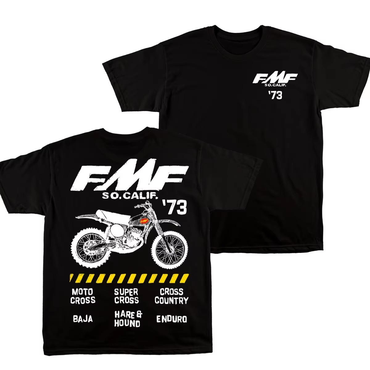 Streetwear Brand Vintage - Siyah FMF Vintage Dirt Bike 1973