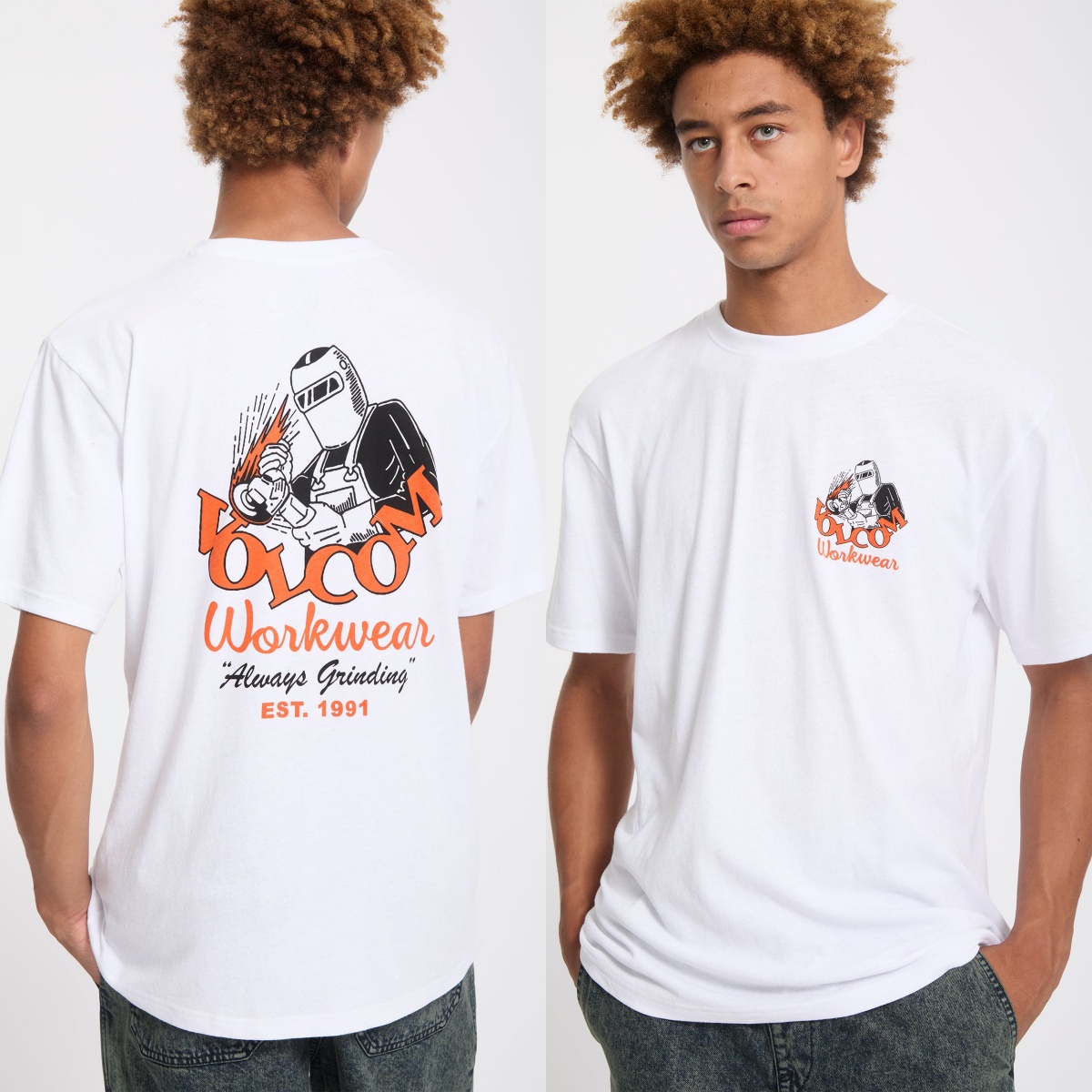 White Voidstone Volcom Açık Ha - Streetwear Brand Tees incelemesi ve fiyatı