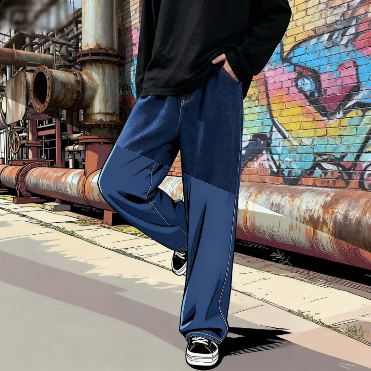 Kore Tarzı Sokak Giyim Yeni Mo - Streetwear Brand Denim incelemesi ve fiyatı